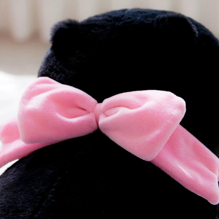 Kakao Friends - Black Choon Pink Ribbon Pillow (Choonsik)