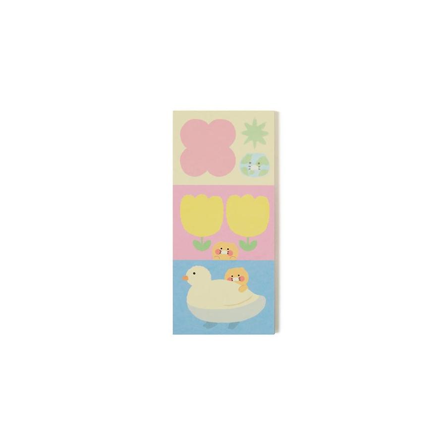 Kakao Friends - Friends Green Life Choonsik 3-Tier Memo Pad (Vertical)