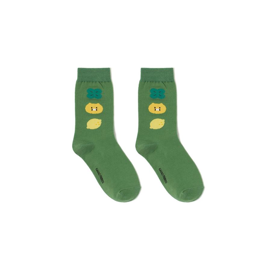 Kakao Friends - Lucky Day Green Socks (Choonsik)