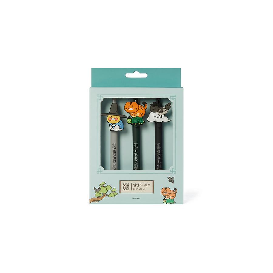 Kakao Friends - Yeonnal Yetchoon Choonsik Gel Pen 3-Piece Set
