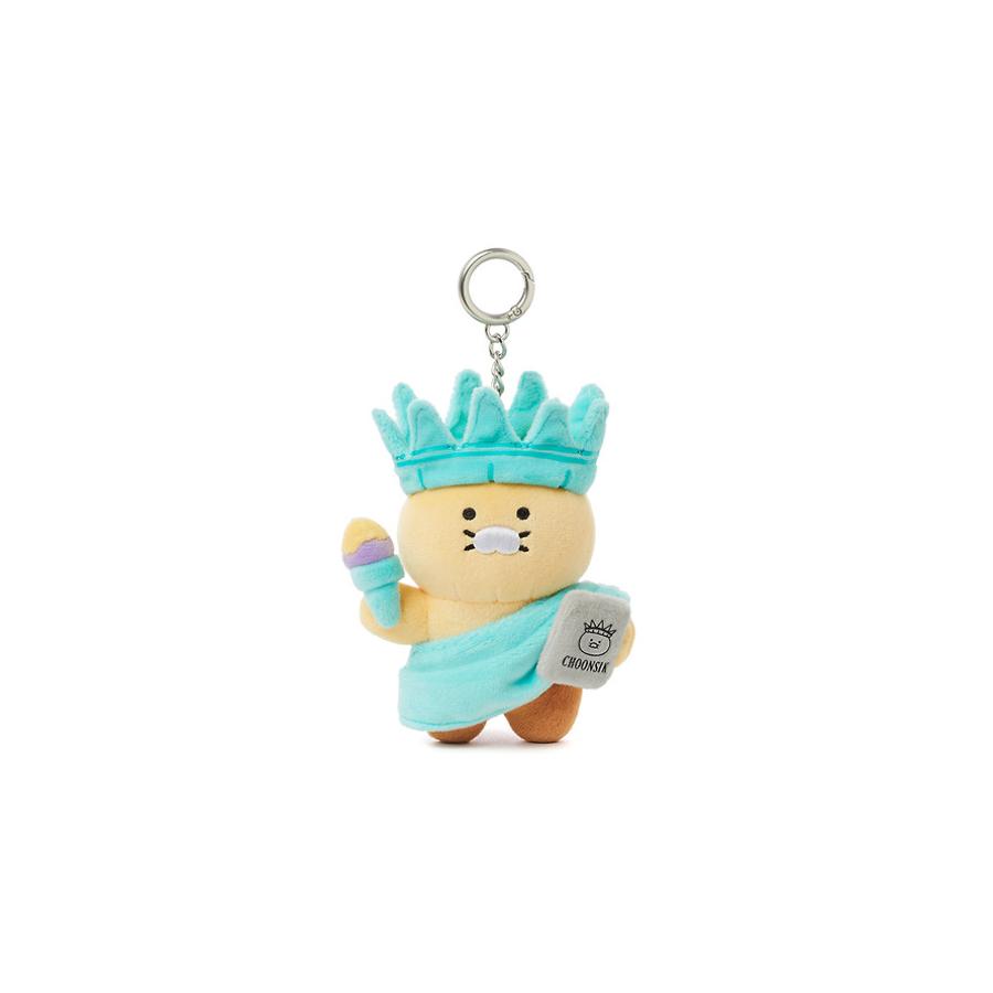 Kakao Friends - World Tour USA Statue of Liberty Doll Keyring (Choonsik)