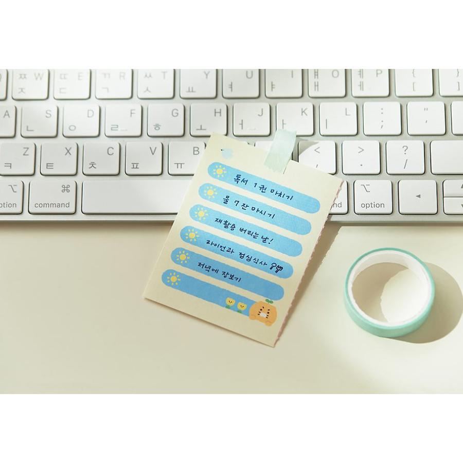 Kakao Friends - Friends Green Life Choonsik 3-Tier Memo Pad (Horizontal)