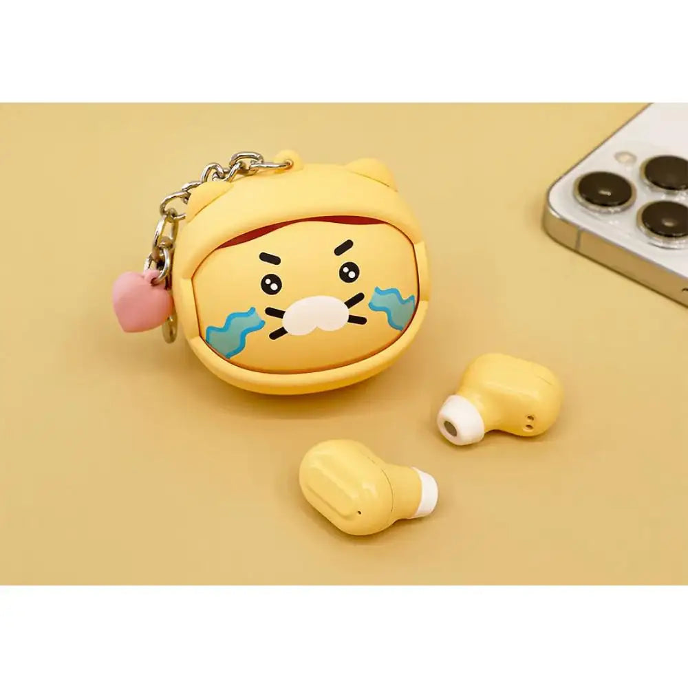 Kakao Friends - Choonsik Face Moving Wireless Earphones Keyring - Kakao Friends - Earphones - Harumio
