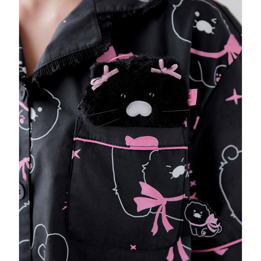 Kakao Friends - Black Choon Lovely Women's Pajamas (Choonsik)