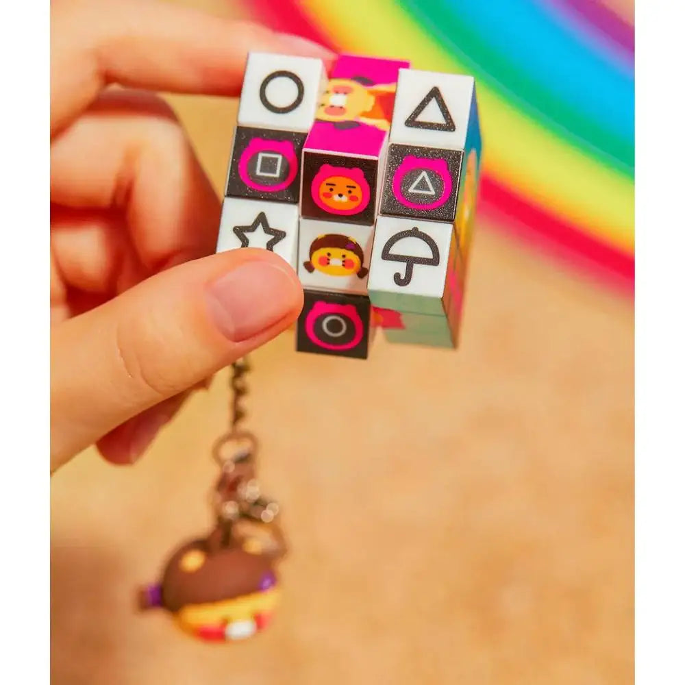 Netflix Squid Game 2 x Kakao Friends - Ryan & Choonsik Cube Keyring - Kakao Friends - Keyring - Harumio