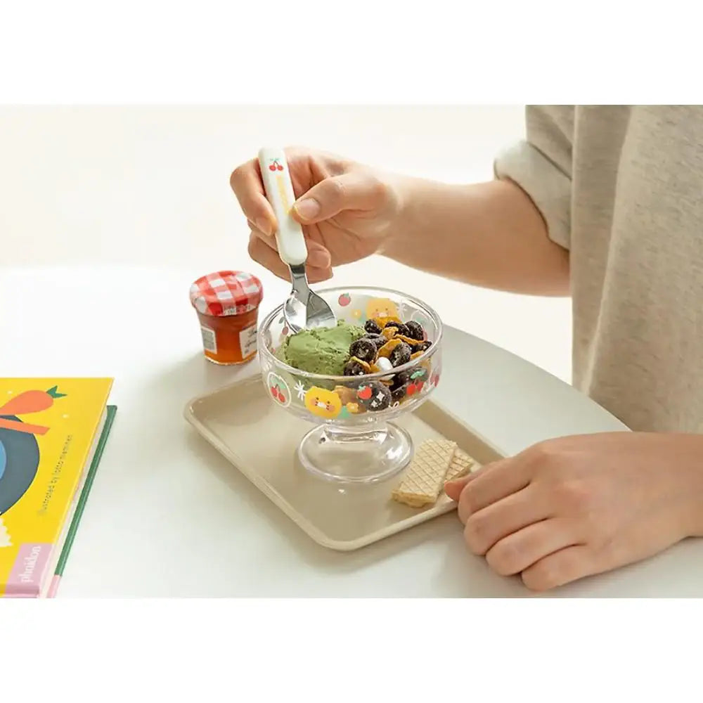 Kakao Friends - Choonsik Ice Cream Bowl & Spoon Set - Kakao Friends - Bowl - Harumio