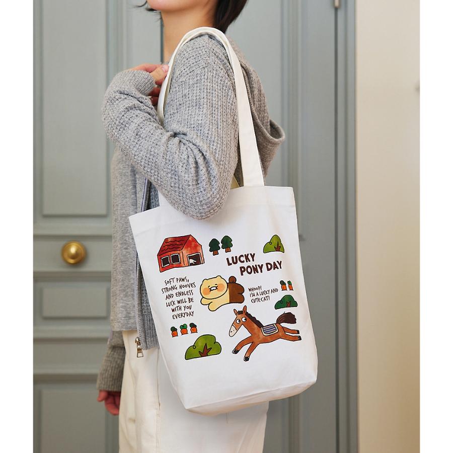 Kakao Friends - Lucky Pony Day Ivory Eco Bag (Choonsik)