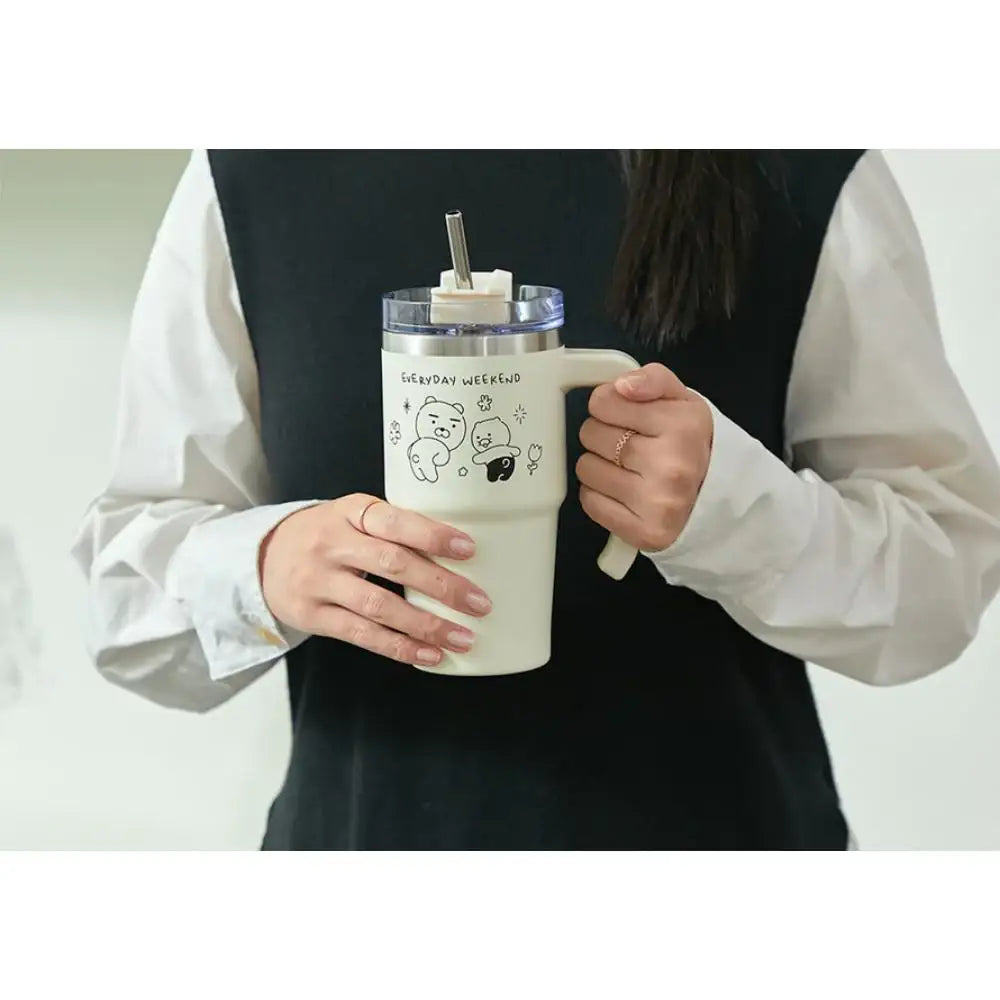 Kakao Friends - Doodle Doodle Ryan & Choonsik Mega Grip Tumbler - Kakao Friends - Home & Living, Accessories - Harumio