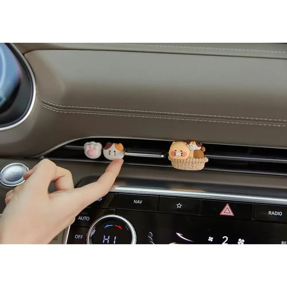 Kakao Friends - Choonsik Car Air Vent Figure Set - Kakao Friends - Figurine - Harumio
