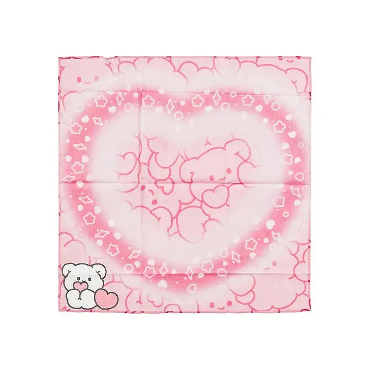 Kakao Friends - Cute Bear Heart Handkerchief - Kakao Friends - Home & Living, Accessories - Harumio