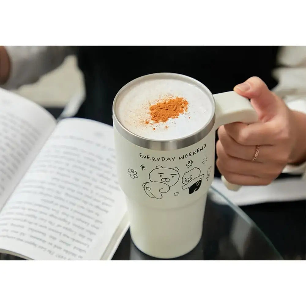 Kakao Friends - Doodle Doodle Ryan & Choonsik Mega Grip Tumbler - Kakao Friends - Home & Living, Accessories - Harumio