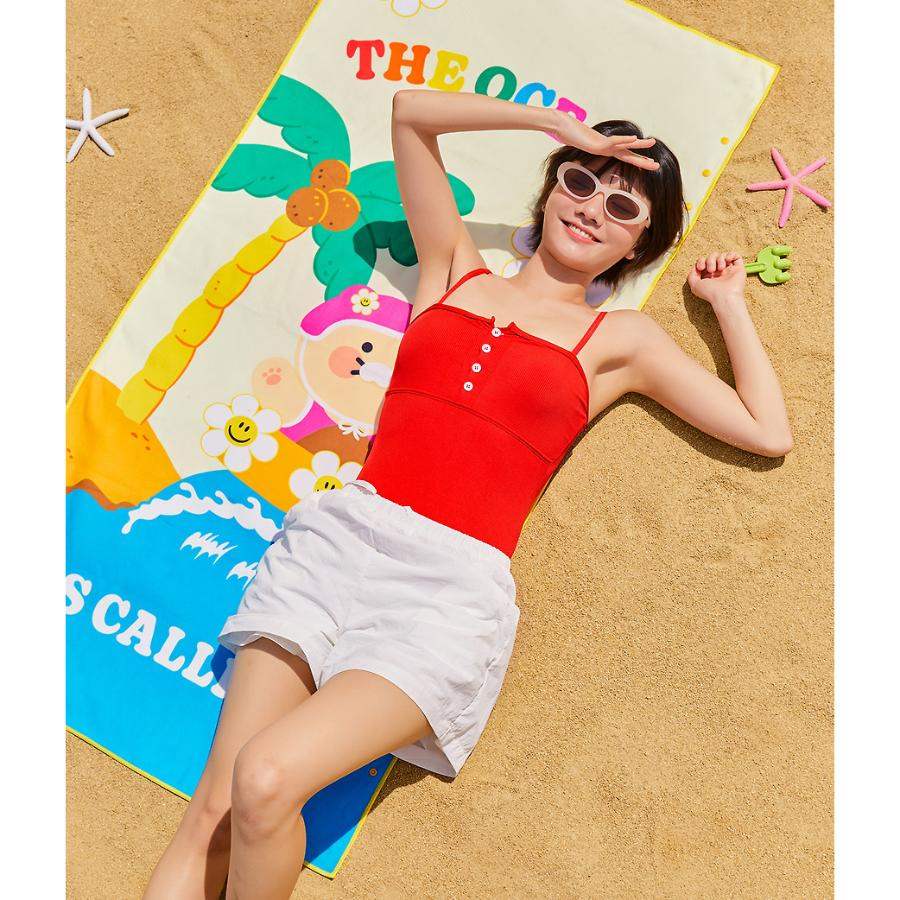 Wiggle Wiggle x Kakao Friends - Choonsik Beach Towel - Wiggle Wiggle x Kakao Friends - Beach Towel - Harumio