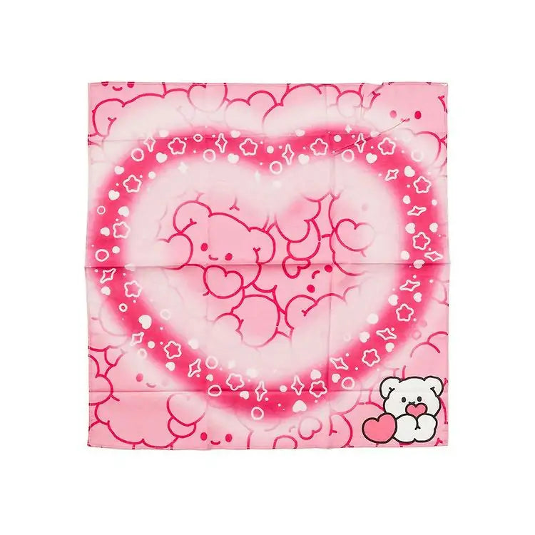 Kakao Friends - Cute Bear Heart Handkerchief - Kakao Friends - Home & Living, Accessories - Harumio