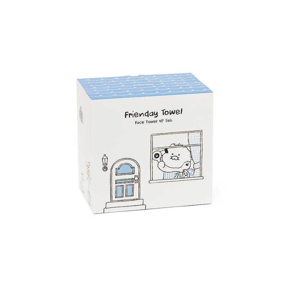 Kakao Friends - FRIENDAY Choonsik Face Towel 4-Piece Set