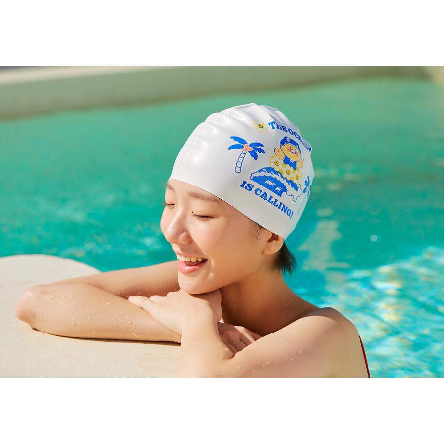 Wiggle Wiggle x Kakao Friends - Choonsik Swimming Cap - Wiggle Wiggle x Kakao Friends - Swimming Cap - Harumio