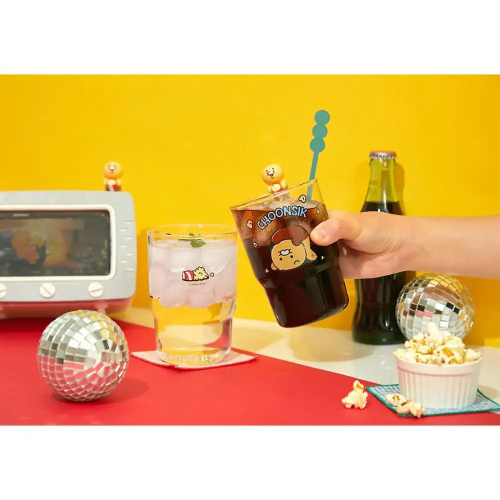 Kakao Friends - Choonsik Cartoon Figure Glass Cup - Kakao Friends - Glass Cup - Harumio