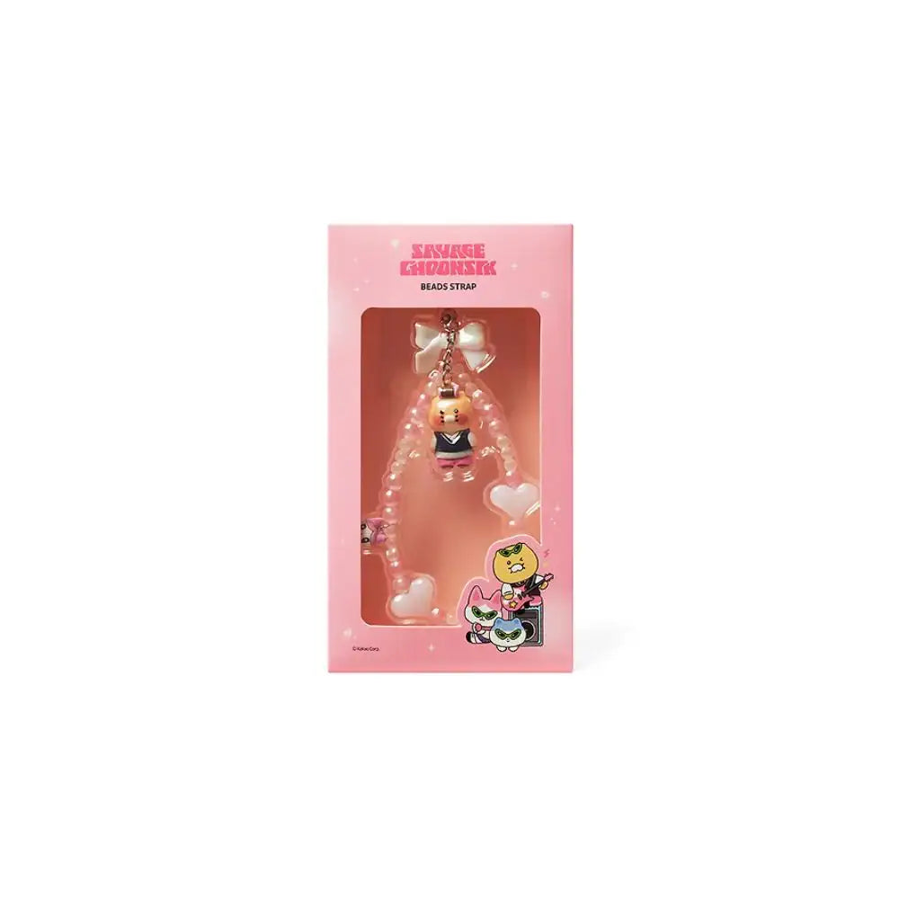 Kakao Friends - Savage Choonsik Beads Strap - Kakao Friends - Beads Strap - Harumio