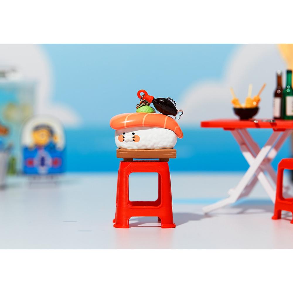 Kakao Friends - Chunsoo-san Salmon Sushi Figure Keychain (Choonsik)