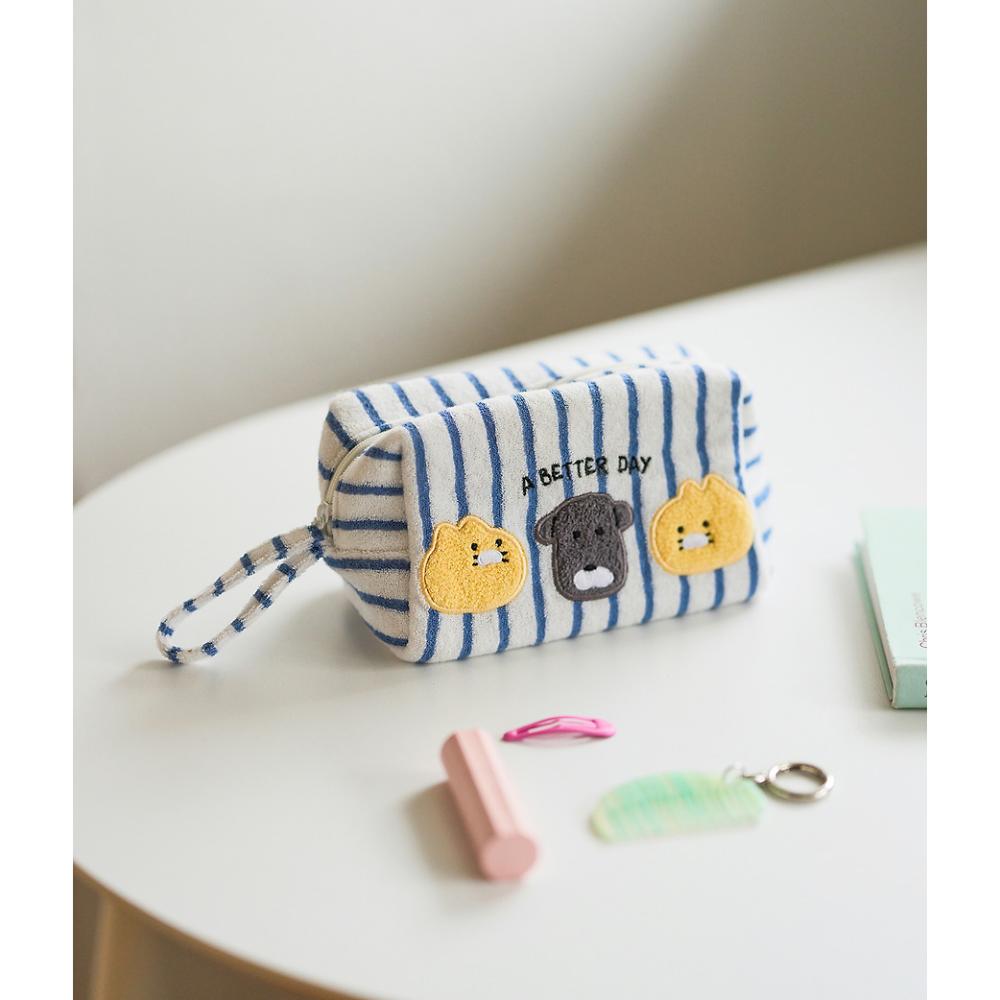 Kakao Friends - FRIENDAY Choonsik 3D Terry Pouch (Blue)