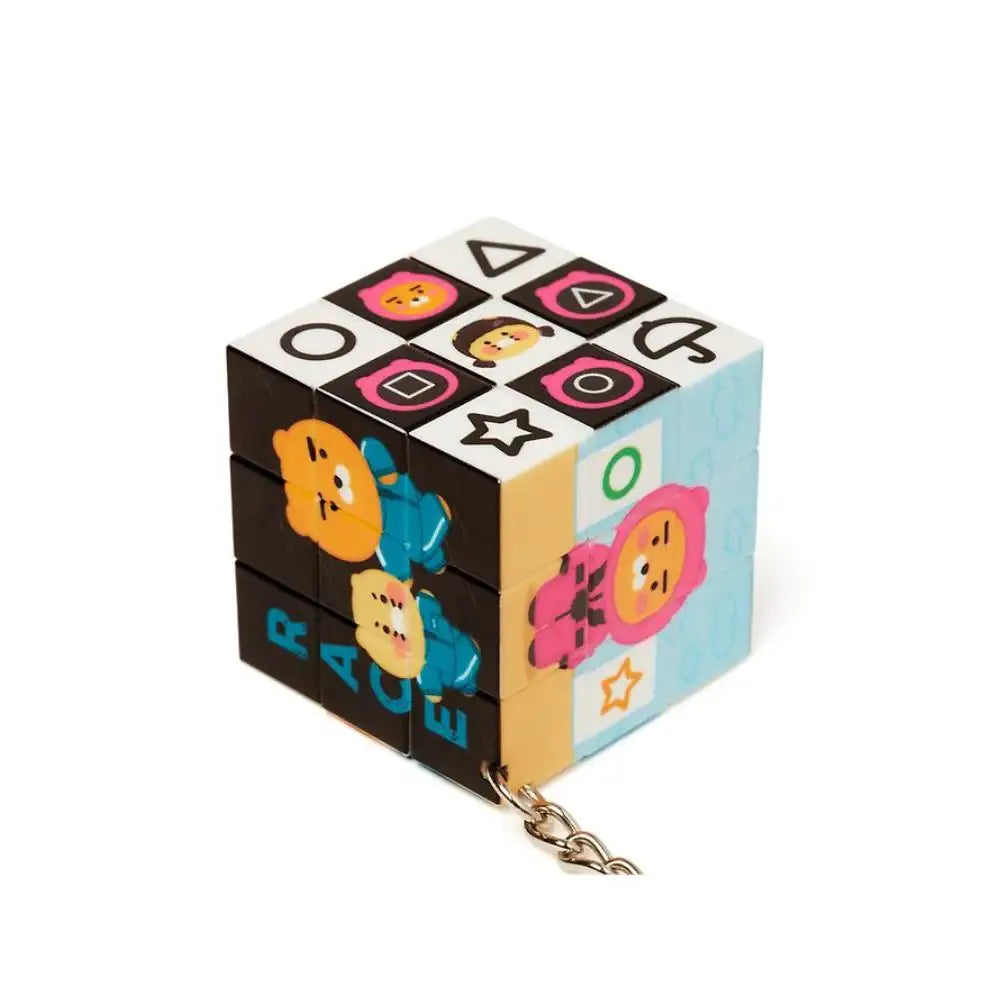 Netflix Squid Game 2 x Kakao Friends - Ryan & Choonsik Cube Keyring - Kakao Friends - Keyring - Harumio