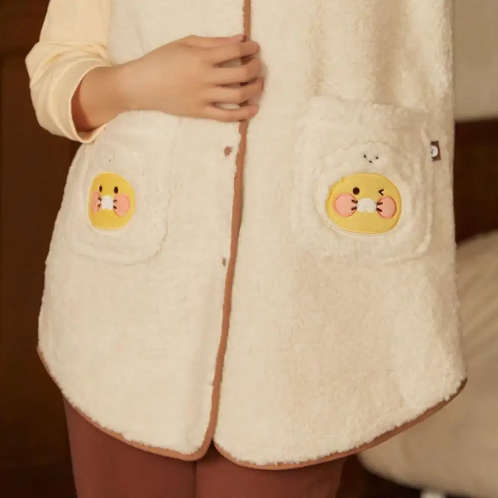 Kakao Friends - Floofy Friends Fleece Vest - Kakao Friends - Vest - Harumio