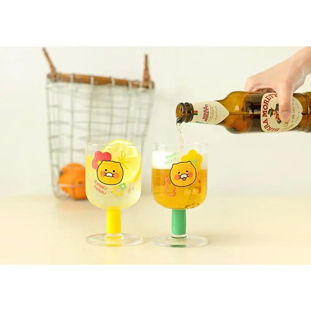Kakao Friends - Choonsik Goblet Glass Set - Kakao Friends - Glass - Harumio