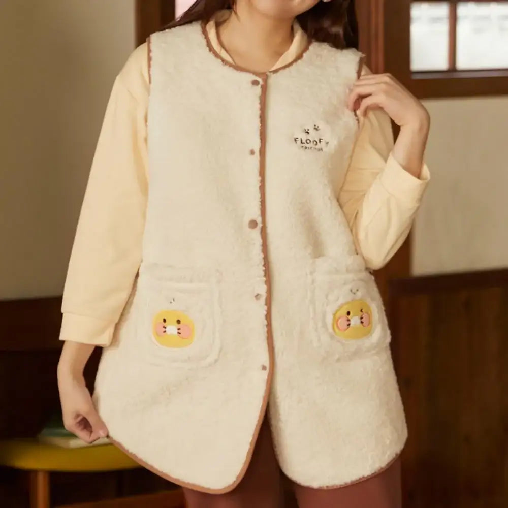 Kakao Friends - Floofy Friends Fleece Vest - Kakao Friends - Vest - Harumio