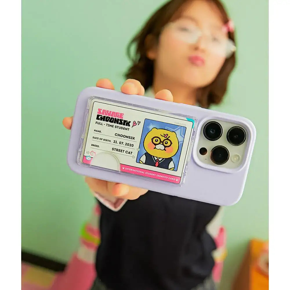 Kakao Friends - Savage Choonsik MagSafe Cardholder Student ID Card - Kakao Friends - Student ID Cardholder - Harumio