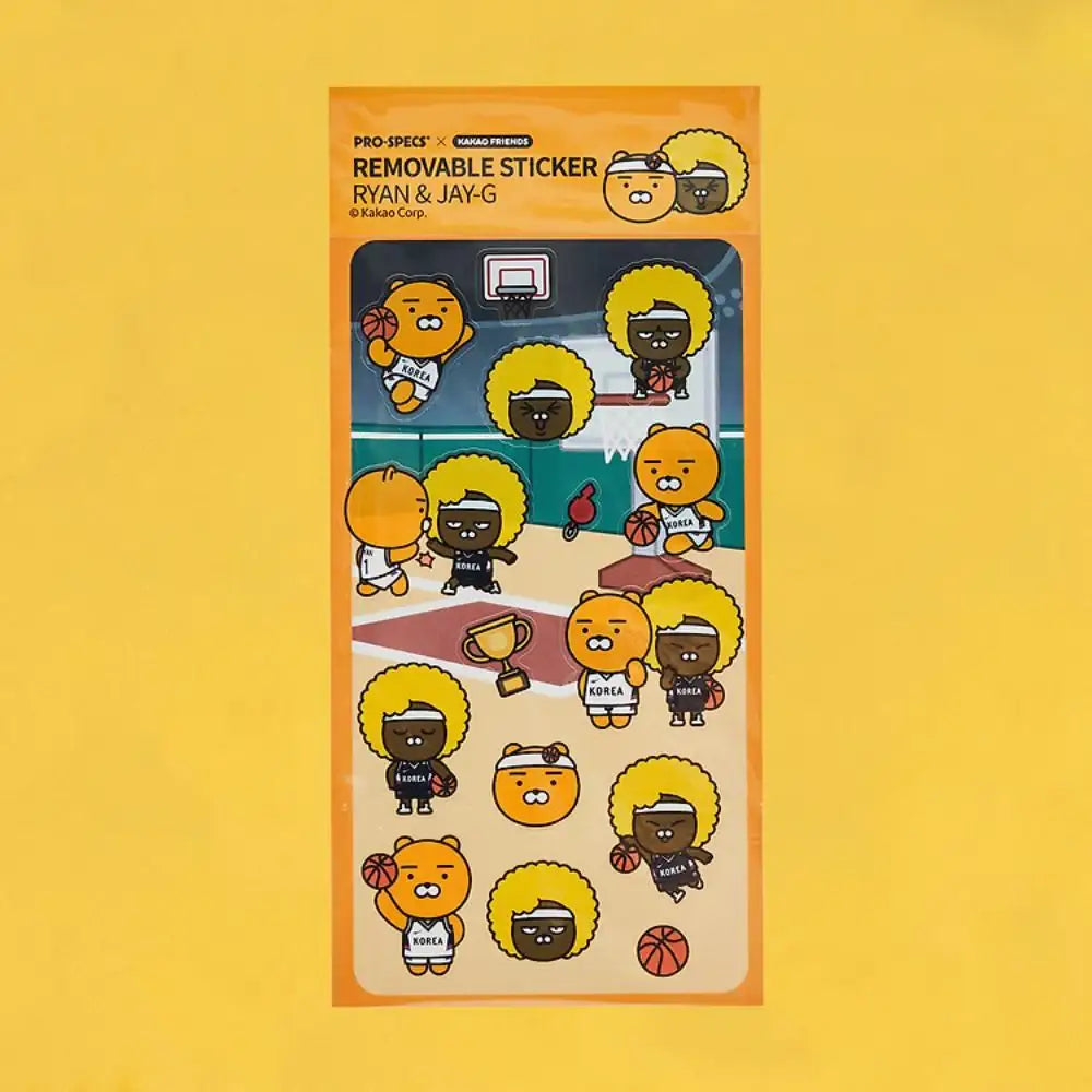 PRO-SPECS x Kakao Friends - Ryan & Jay-G Basketball Sticker Pack - Kakao Friends - Sticker - Harumio