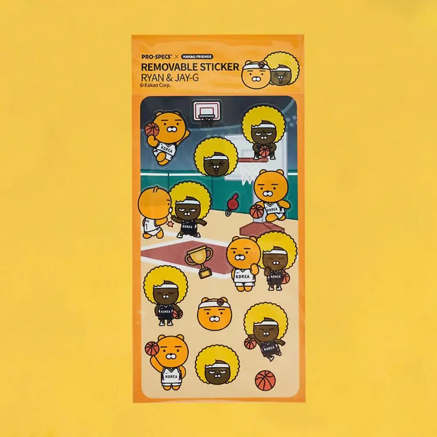 PRO-SPECS x Kakao Friends - Ryan & Jay-G Basketball Sticker Pack - Kakao Friends - Sticker - Harumio