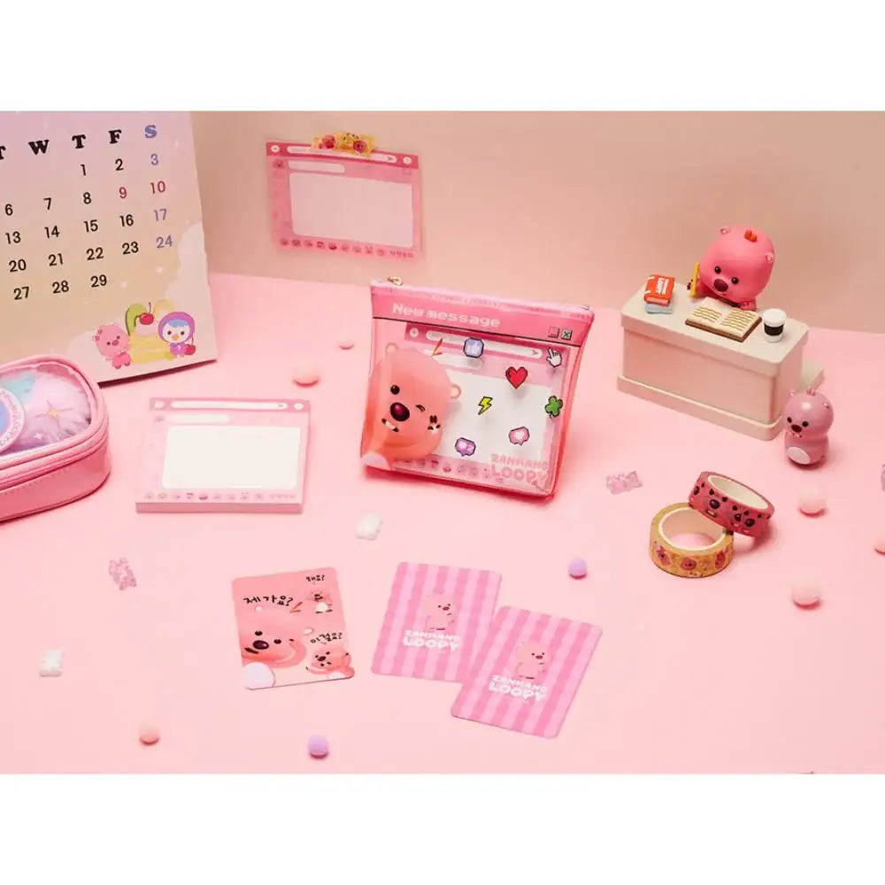 Kakao Friends x Zanmang Loopy - PVC Pouch & Note Set - Kakao Friends - Note set - Harumio
