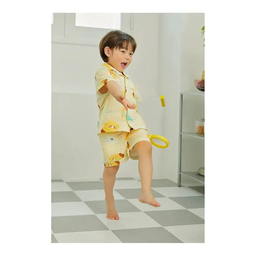 Apricot Studios x Kakao Friends - Choonsik Pajamas Set (Kids) - Kakao Friends - Pajamas - Harumio