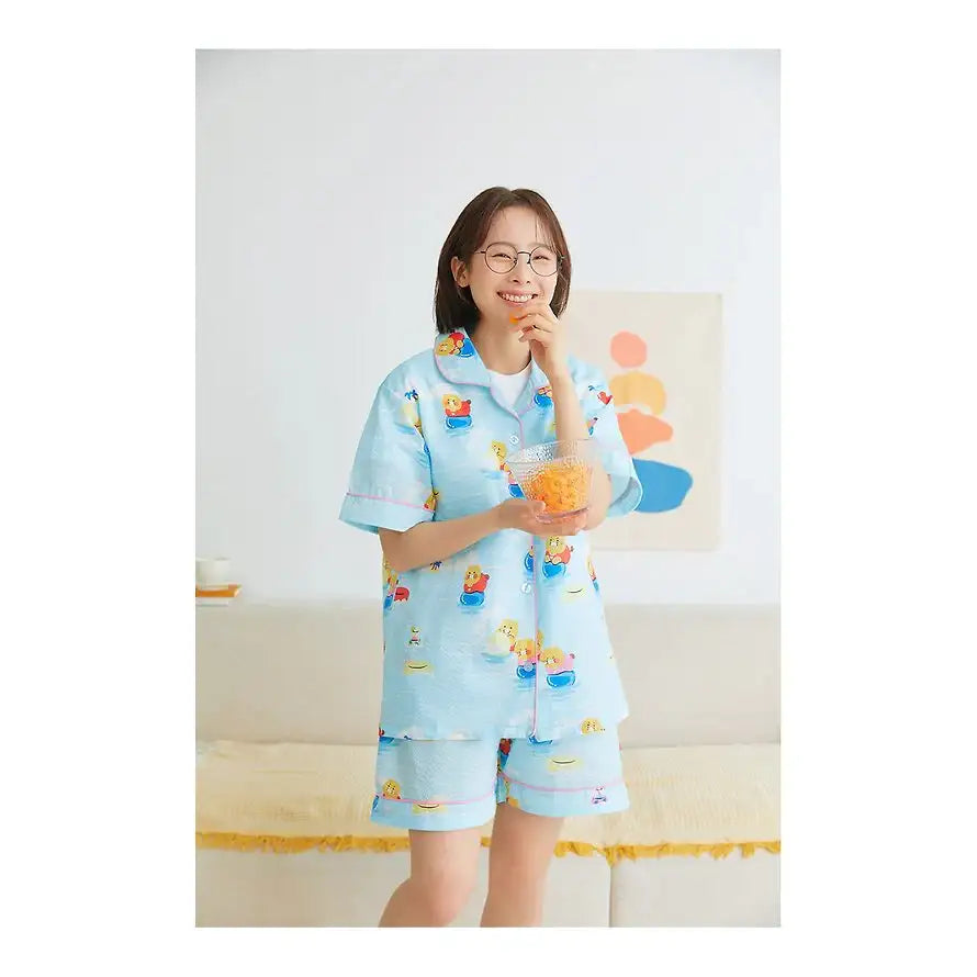 Kakao Friends - Choonsik Summer Holiday Cooling Pajamas Set - Kakao Friends - Pyjamas - Harumio