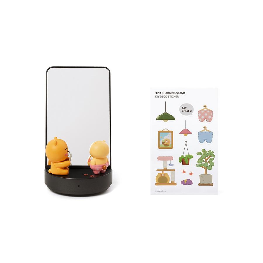 Kakao Friends - Ryan & Choonsik 3-in-1 Rotating Wireless Charging Stand