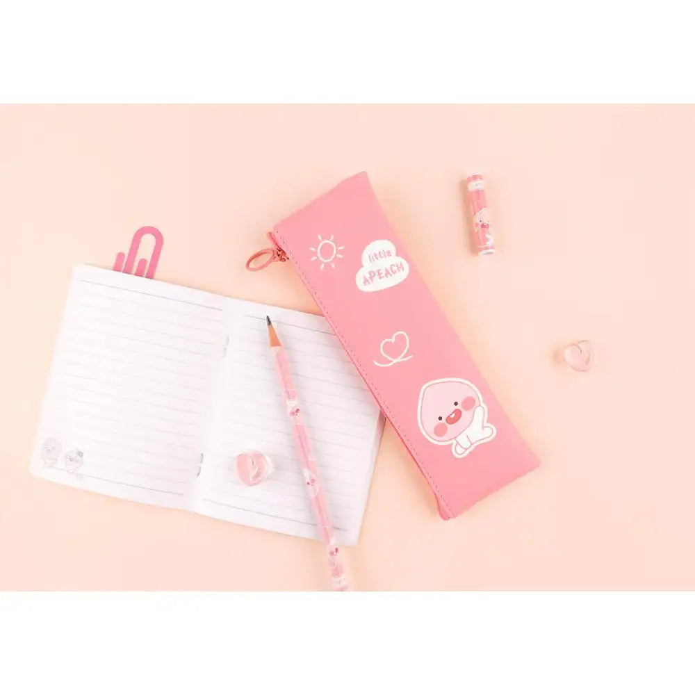 Kakao Friends - Little Apeach Flat Pencil Case - Kakao Friends - Home & Living, Accessories - Harumio