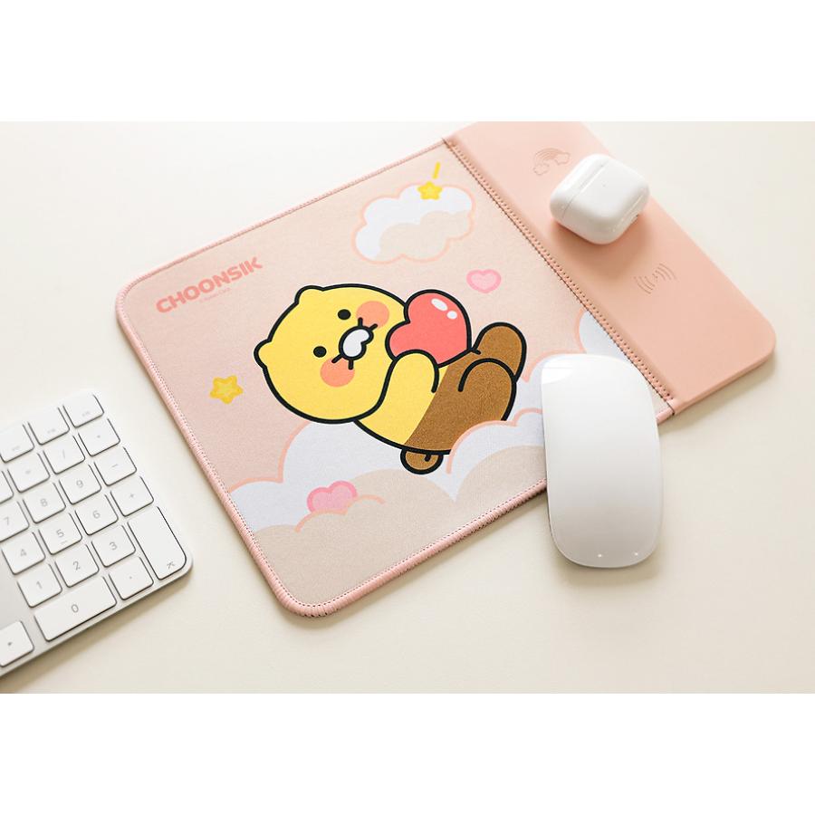 Kakao Friends - Choonsik Wireless Charging Mouse Pad (Pink)