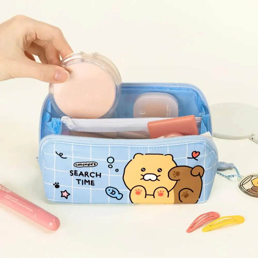 Kakao Friends - Choonsik Ordinary Partition Pouch - Kakao Friends - Pouch - Harumio
