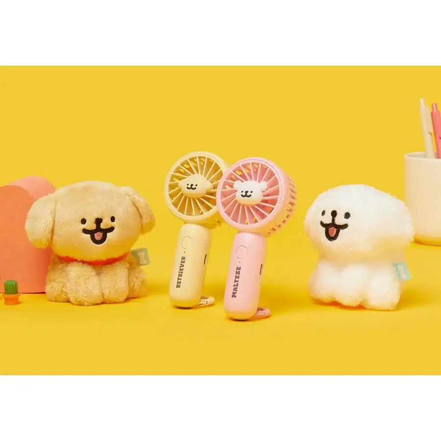 Kakao Friends - Maltese Pocket Fan - Kakao Friends - Fan - Harumio