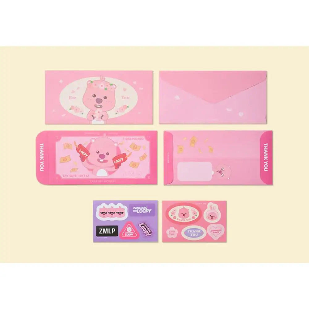 Kakao Friends x Zanmang Loopy - ALovely Money Envelope Set - Kakao Friends - Letter Sets - Harumio