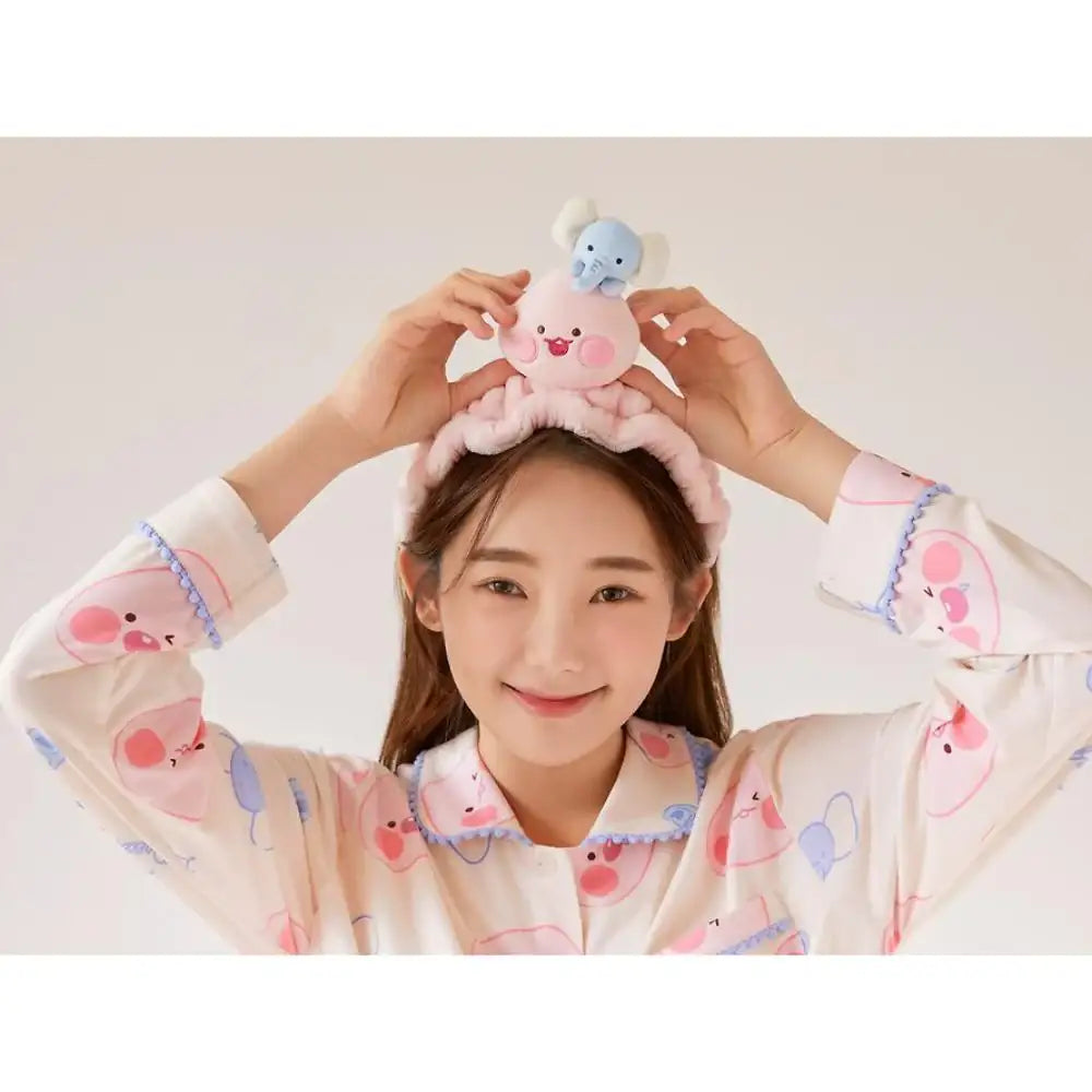 Kakao Friends - Little Apeach Daily Face Wash Band - Kakao Friends - Face Wash Headband - Harumio