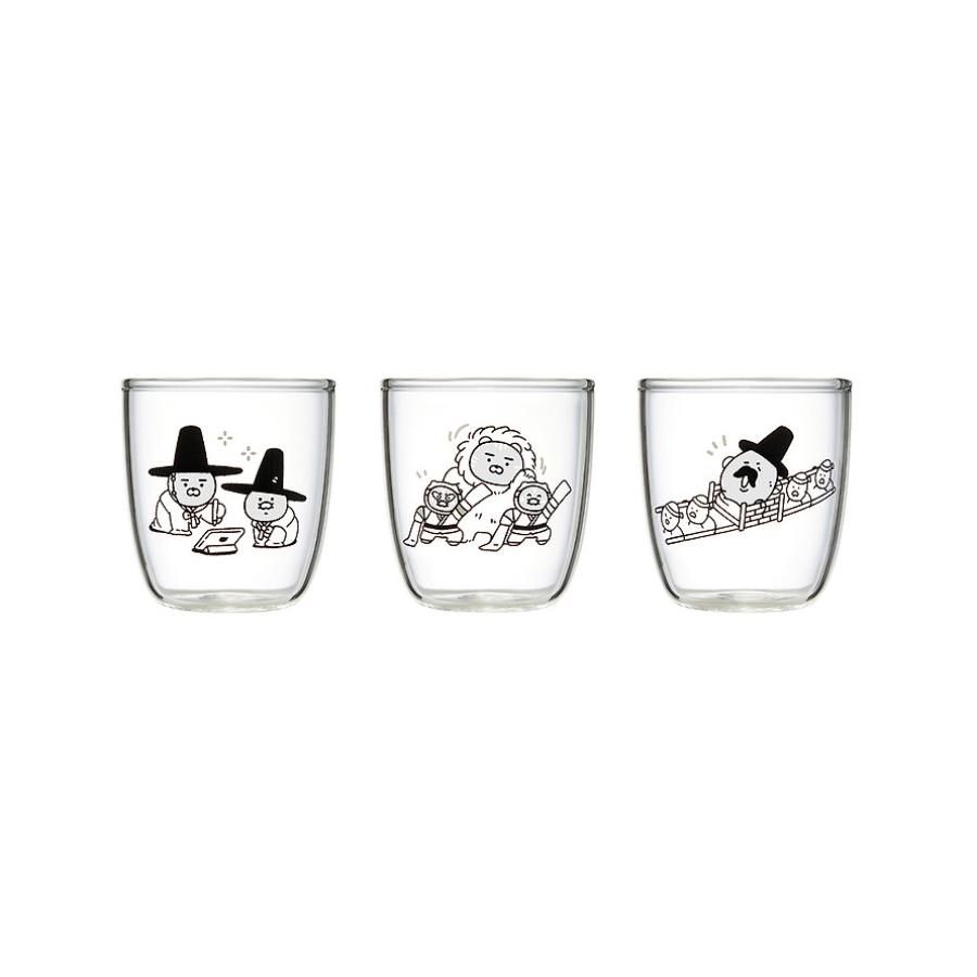 Kakao Friends - Yeonnal Yetchoon Ryan & Choonsik Color-Changing Cup 3-Piece Set
