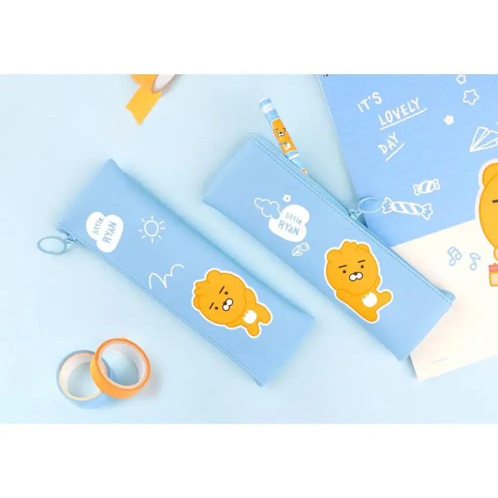 Kakao Friends - Lovely Little Ryan Mini Flat Pencil Case