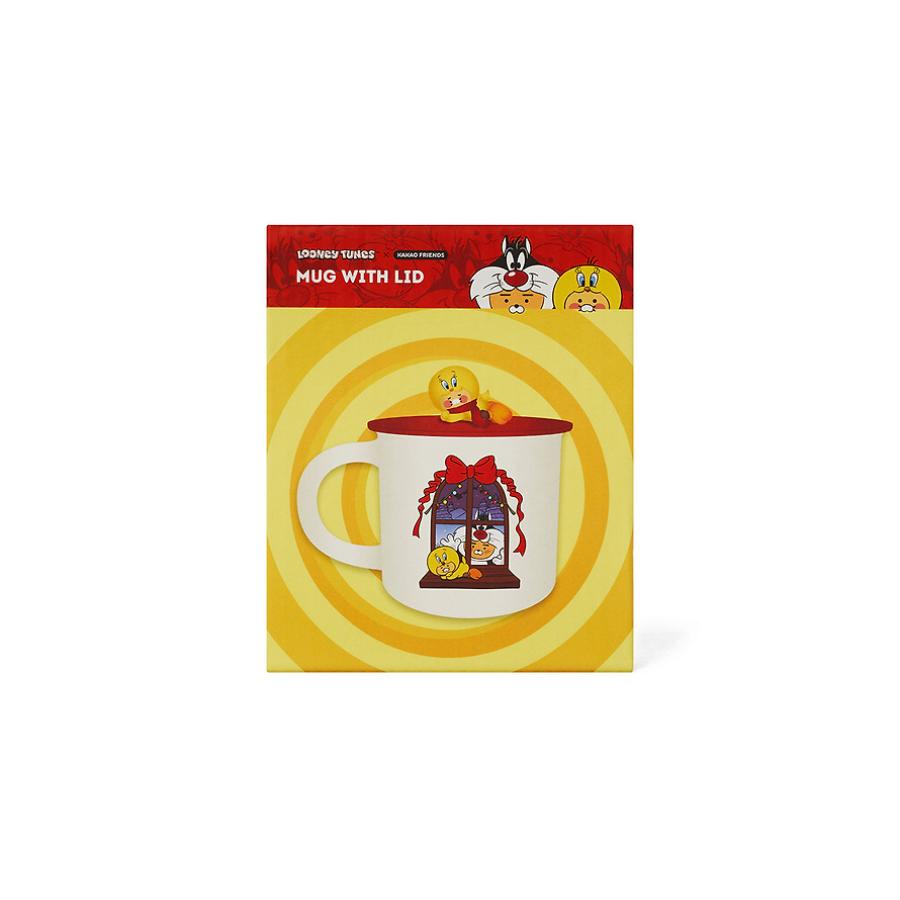 Looney Tunes x Kakao Friends - Little Ryan & Baby Choonsik Mug with Lid Set