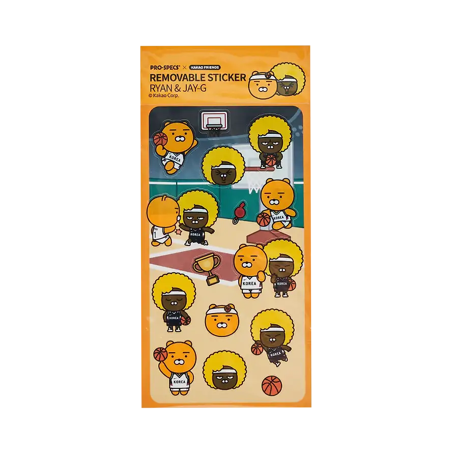 PRO-SPECS x Kakao Friends - Ryan & Jay-G Basketball Sticker Pack - Kakao Friends - Sticker - Harumio