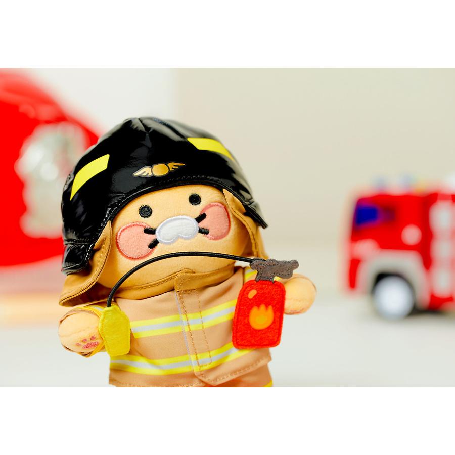 Kakao Friends - PROCHOON Firefighter Standing Doll Keychain (Choonsik)
