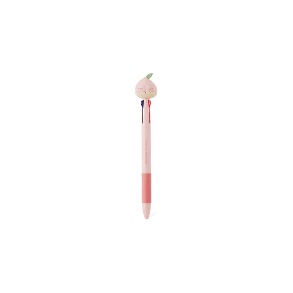 Kakao Friends - Peach Fresh 3-Color Ballpoint Pen (Little Apeach)