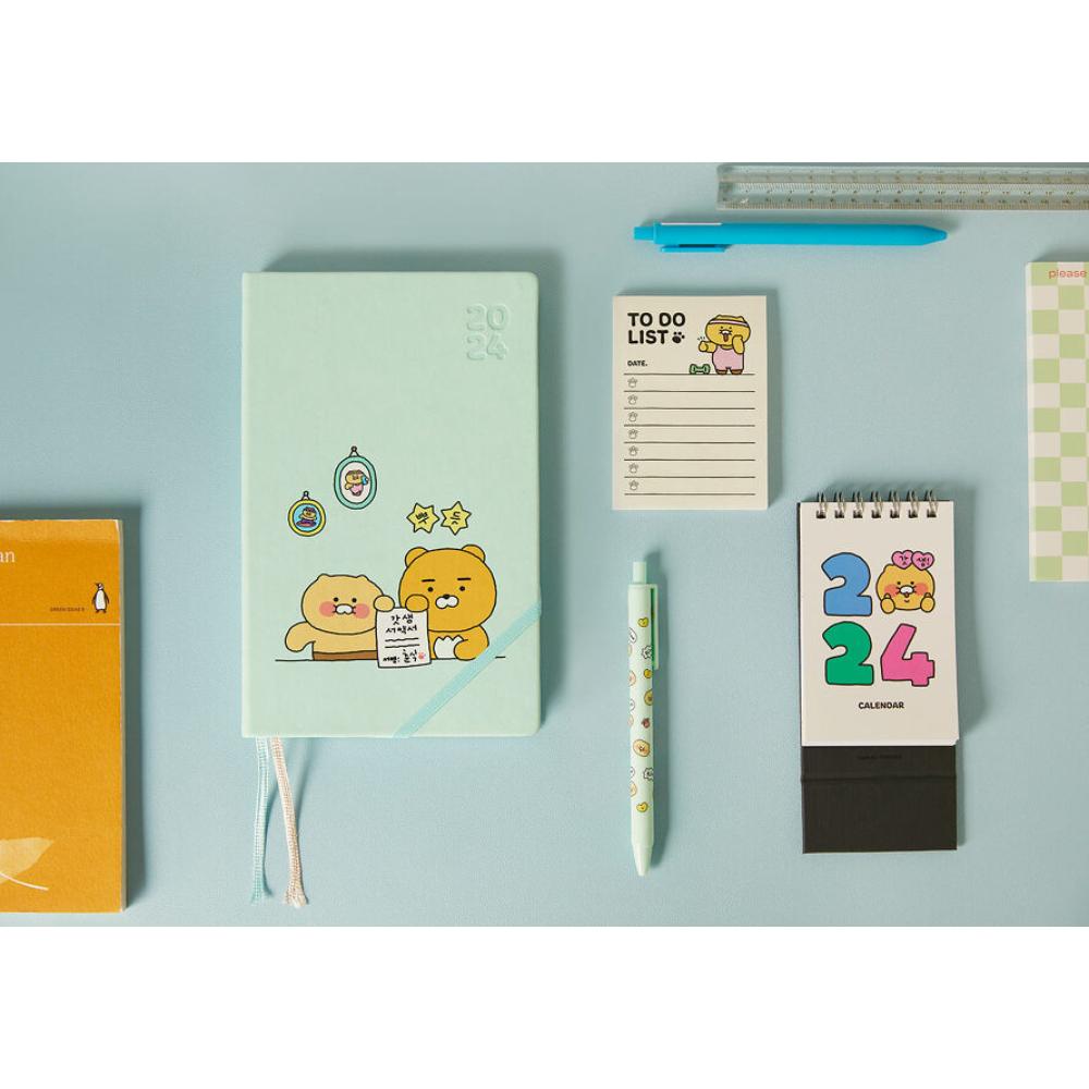 Kakao Friends - 2024 Newborn Weekly Diary & Desk Calendar Set