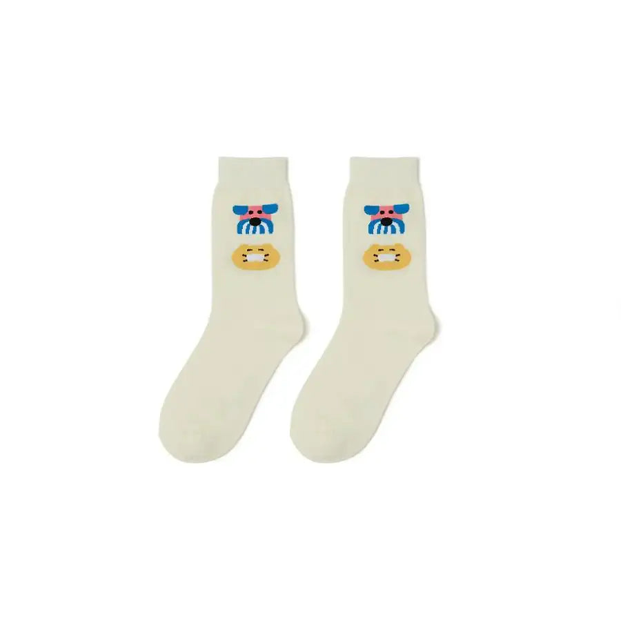 Daye Kim x Kakao Friends - Choonsik Ivory Socks - Daye Kim x Kakao Friends - Socks - Harumio