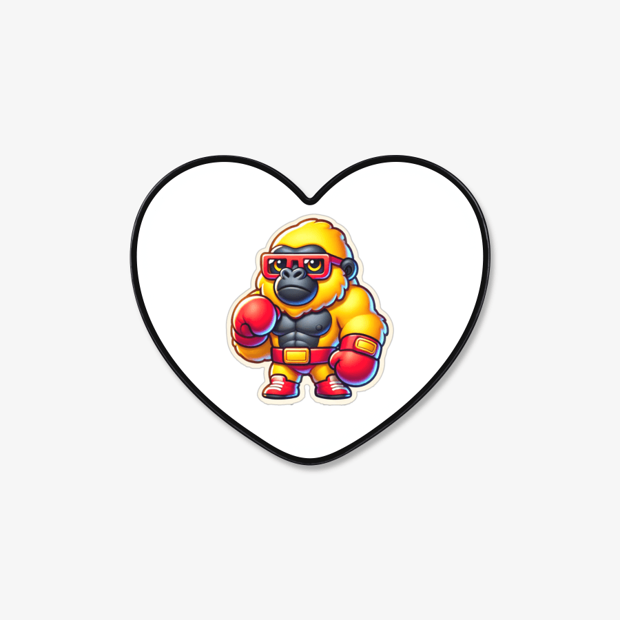 Crazy Design - Boxing Gorilla Epoxy Heart Smart Talk - Marpple Shop - Smart Talk - Harumio