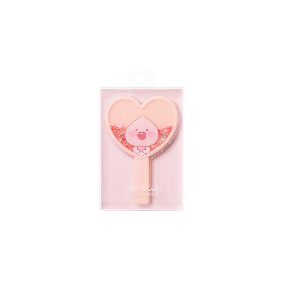 Kakao Friends - Lovely Apeach Glitter Hand Mirror